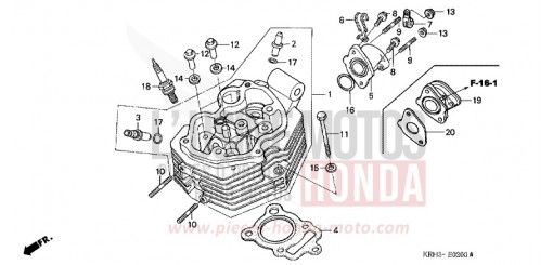 CYLINDER HEAD XR125L4 de 2004